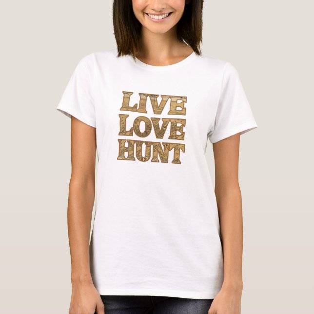Levande kärlekjakt tee shirt (Framsida)