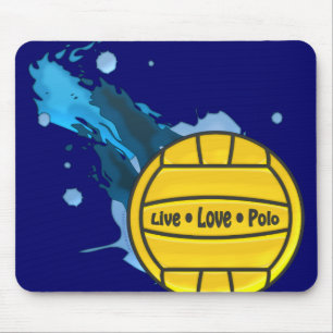 Levande kärlekPolo - vattenPolo Mousepad Musmatta