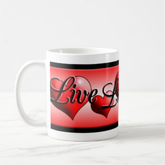Levande kärlekskrattmuggar kaffemugg