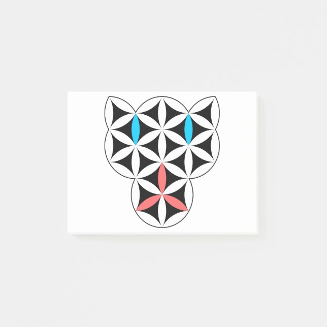 Levande katter - Helig djur 02, ljus Post-it Block (Framsida)