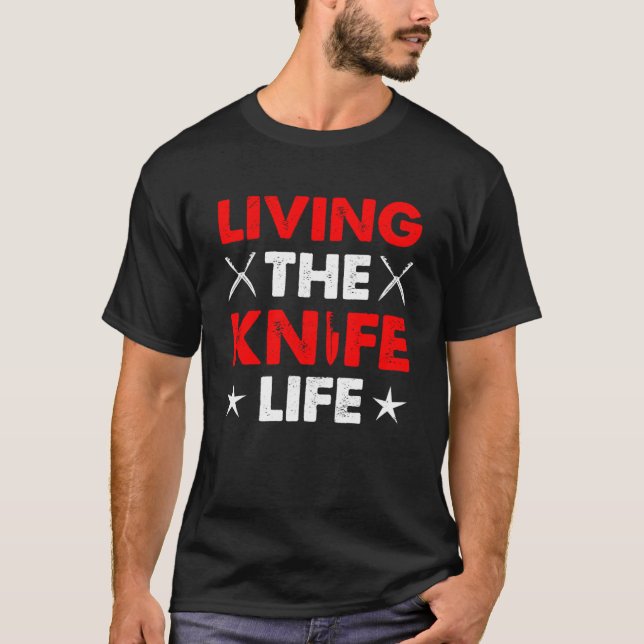 Levande Knifelife Knivar Collector Bladesmith Kn T Shirt (Framsida)