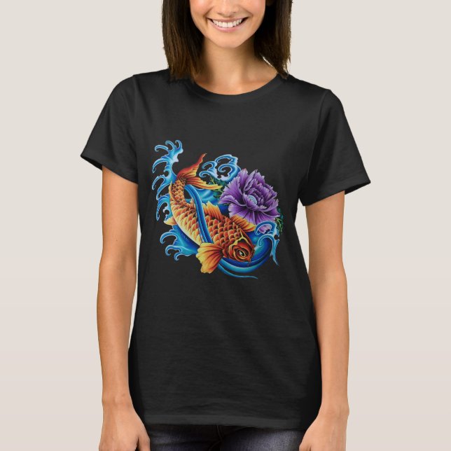 Levande Koi T Shirt (Framsida)