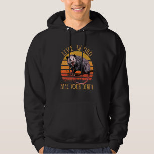Levande Konstig Fånga din dödsolycka Vintage Hoodie