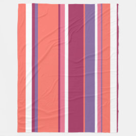 Levande korall, röd och violett fleecefilt