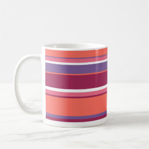 Levande korall, röd och violett kaffemugg