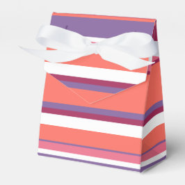 Levande korall, röd och violett presentaskar