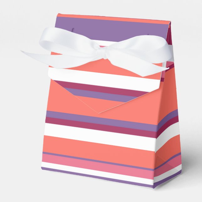 Levande korall, röd och violett presentaskar (Framsidan Sidan)