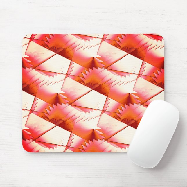 Levande korallzigzag eller digitala sågar i sol musmatta (Med mus)