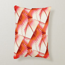 Levande korallzigzag eller digitala sågar i sol prydnadskudde