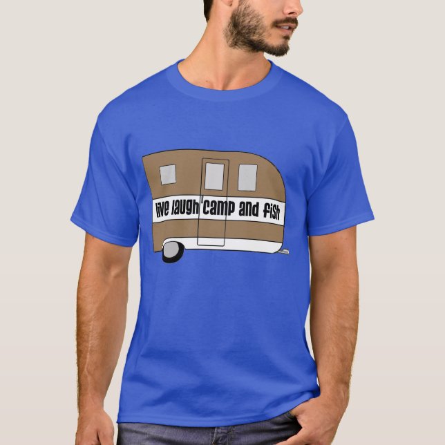 "Levande, ladugård, fångläger och fisk" Tee Shirt (Framsida)