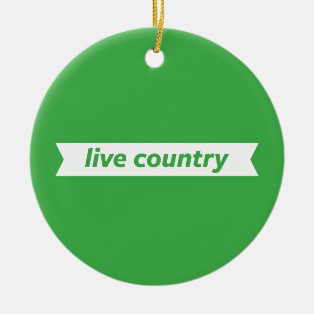 Levande land julgransprydnad keramik (Framsidan)