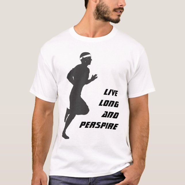 Levande långa och transpirerar tee shirt (Framsida)