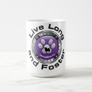 LEVANDE LÅNGA OCH VÅRDAR KOPPEN KAFFEMUGG
