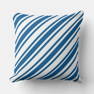 Levande Laugh Kärlek Blue/Black White Rand Pillow Kudde