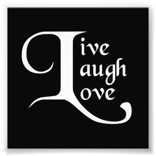 Levande, Laugh, Kärlek Fototryck