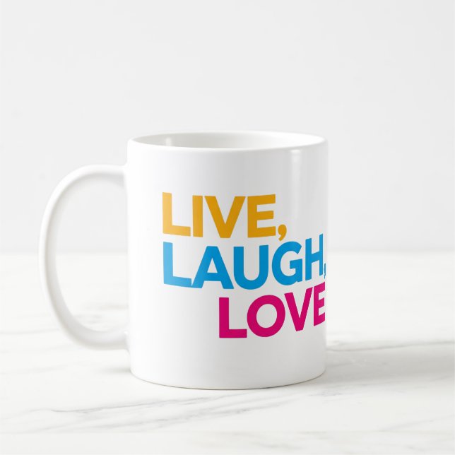 Levande, Laugh, Kärlek Kaffemugg (Vänster)