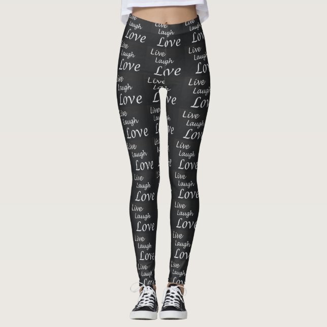 Levande Laugh Kärlek Kvinnors lag Leggings (Framsida)