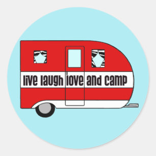 Levande, Laugh, Kärlek och Camp Runt Klistermärke