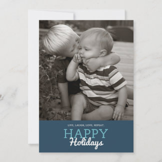 Levande, Laugh, Kärlek, Upprepa. Helgdag-kort | 5  Julkort