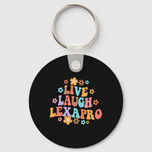 Levande Laugh Lexapro Groovy Mental Health Therapi Nyckelring
