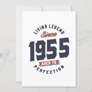 Levande Legend Sedan 1955 Födelsedagspresent Inbjudningar