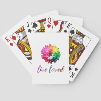 Levande levererade uppspelningskort casinokort