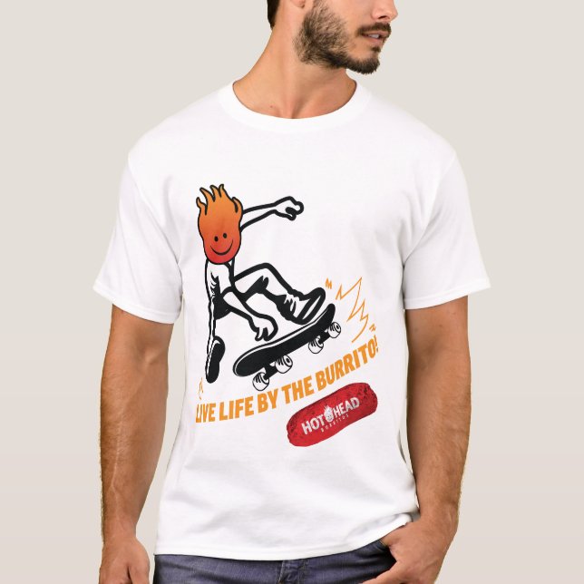 Levande liv av Burrito Shirt T Shirt (Framsida)