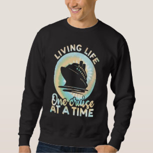 Levande Liv En Kryssning I Taget Tie Dye Tryck Fam Lång Ärmad Tröja