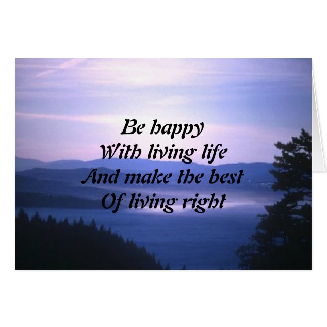 Levande liv hälsningskort (Framsidan Horizontal)