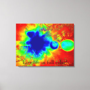 Levande liv i Färg Abstrakt Canvas Wall Art