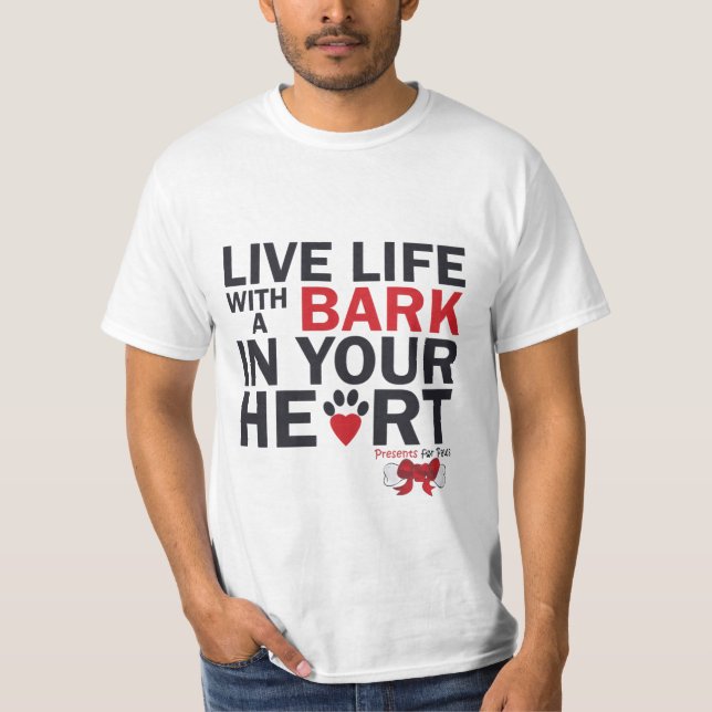 Levande liv med Bark T-Shirt (Framsida)