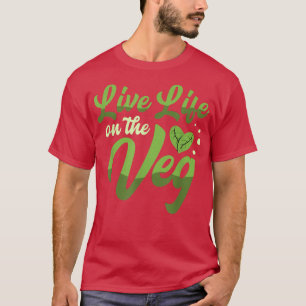 Levande liv på veggskjortan för en Vegans Vegetari T Shirt