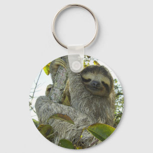 Levande liv som en Sloth Nyckelring