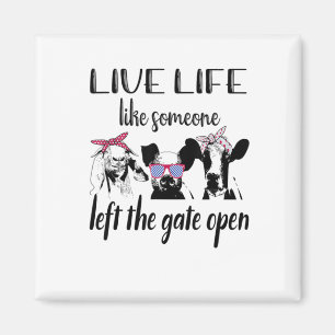 Levande liv som någon Lämnade Grind Open Farm Magnet