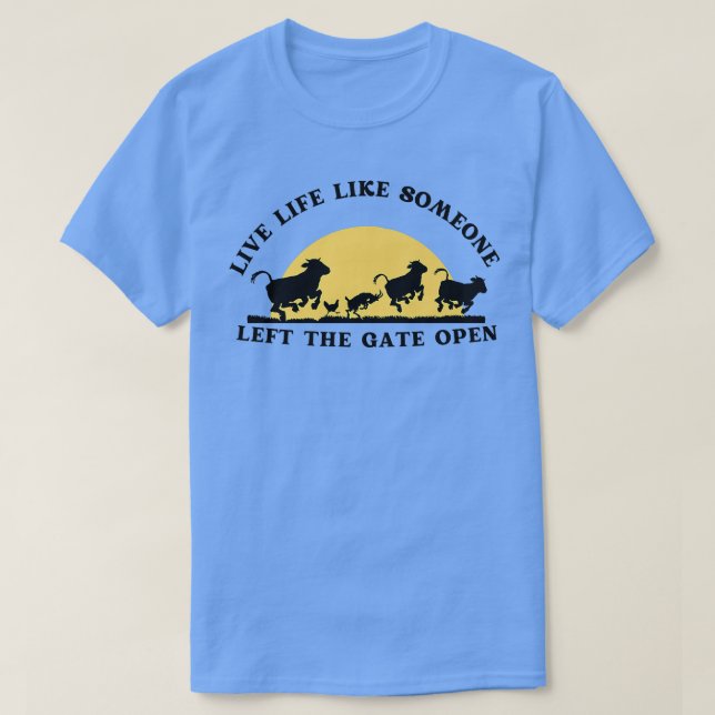 Levande liv som någon Lämnat Grind Open T Shirt (Design framsida)
