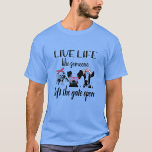 Levande liv som någon som Lämnat Grind Open Farm T Shirt