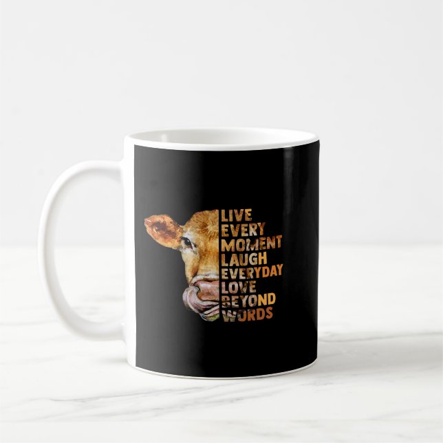 Levande liv som någon som Lämnat Grind Open Heifer Kaffemugg (Vänster)