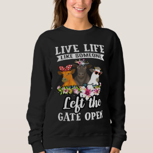 Levande liv som någon som Lämnat Grind Open Heifer T Shirt