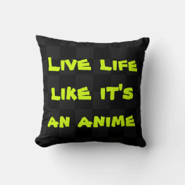 Levande liv som om det är en Anime Pillow Kudde