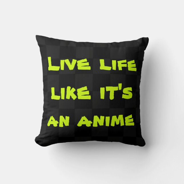 Levande liv som om det är en Anime Pillow Kudde (Framsida)
