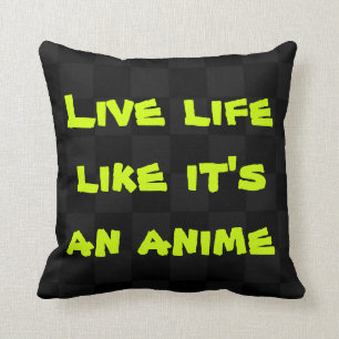 Levande liv som om det är en Anime Pillow Kudde