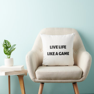 Levande liv som spel kudde
