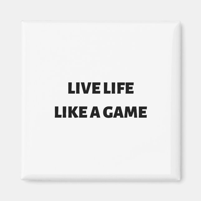 Levande liv som spel magnet (Framsidan)