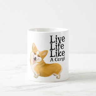 Levande livnågot liknande en Corgi Kaffemugg