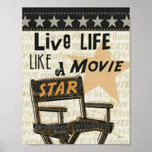 Levande livnågot liknande en filmstjärna poster