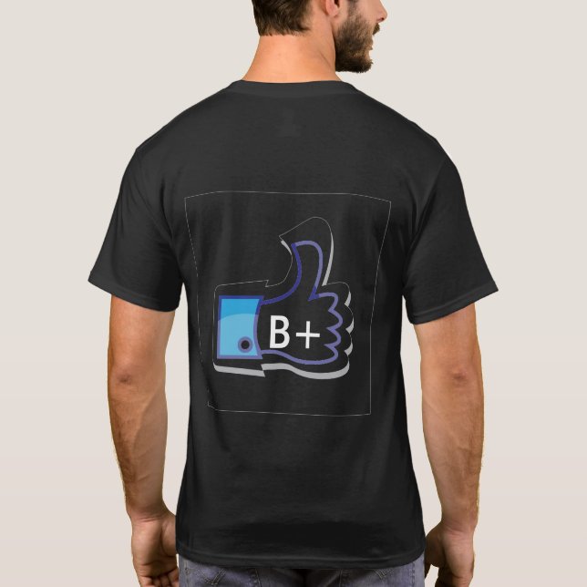 LEVANDE LIVNÅGOT LIKNANDE MIN BLODTYP. TEE (Baksida)