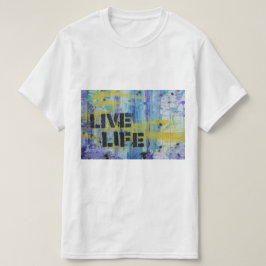 Levande livstidsgraffiti-bakgrund t shirt
