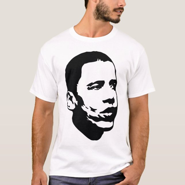 LEVANDE manar för Obama edun inpassade T-tröja Tee Shirt (Framsida)