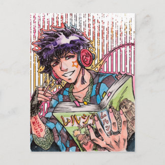 Levande med manga-vykort vykort