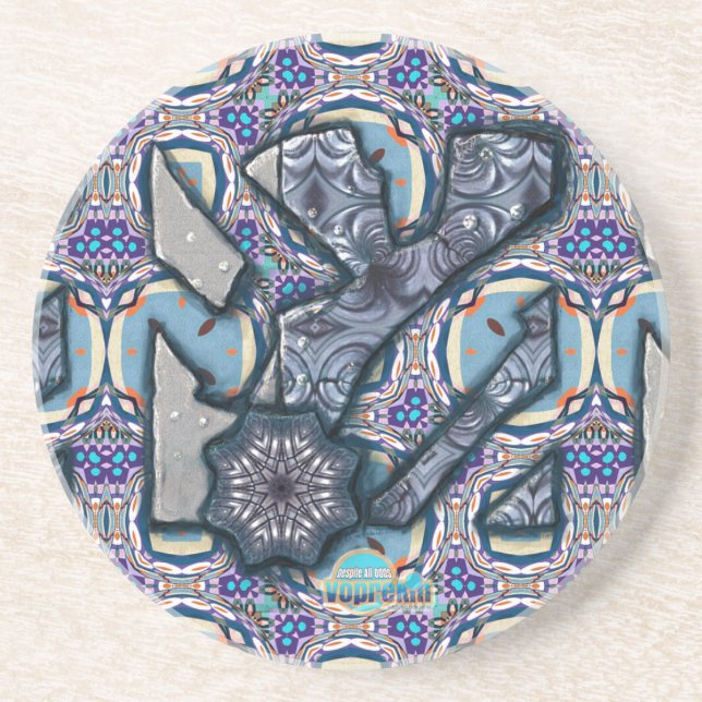 Levande Metall nr 2 av Alexandra Cook alias Linand Underlägg Sandsten (Framsidan)